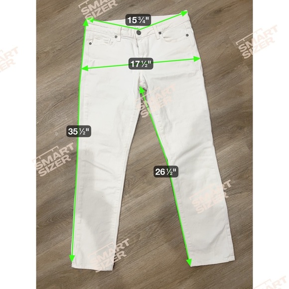 Paige Kylie Crop White Denim. Size 28 - Picture 8 of 8